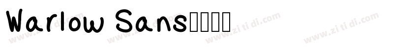 Warlow Sans字体转换